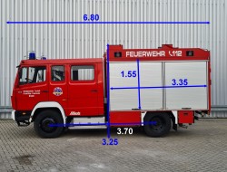 Mercedes-Benz 917 AK 4x4 -1.250 ltr -Brandweer, Feuerwehr, Fire brigade - Expeditie, Camper TT 4390