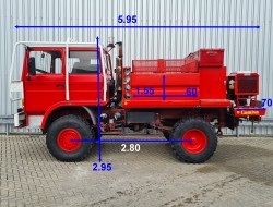 Renault 110 150 4x4 -1.500 ltr -Feuerwehr, Fire brigade - Expeditie, Camper - 5,4 t. Lier, Winch, Doppelcabin TT 4411