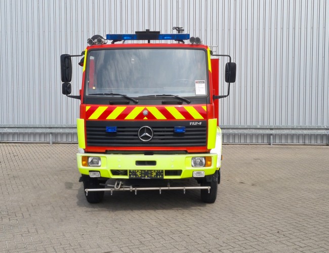 Mercedes-Benz 1124 AF 4x4 - 1.800 ltr - 600 ltr Foam -Brandweer, Feuerwehr, Fire brigade - Expeditie, Camper TT 4435