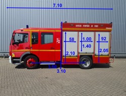 Mercedes-Benz Atego 1325 2.000 ltr - 125 Foam -Brandweer, Feuerwehr, Fire truck, Crewcab, Doppelcabine TT 4490