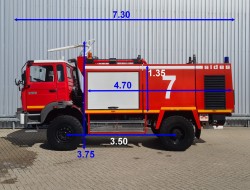 Thomas Sides BS13 4x4 - 2.000 ltr -250 ltr Foam -Crashtender - Flughafen - Airport - Renault - Firetruck TT 4516