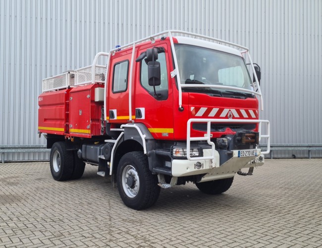 Renault Midlum 370 DCI 4x4- 4.000 ltr - 500 ltr Foam, Brandweer, Feuerwehr, Fire - Doppelcabine TT 4568