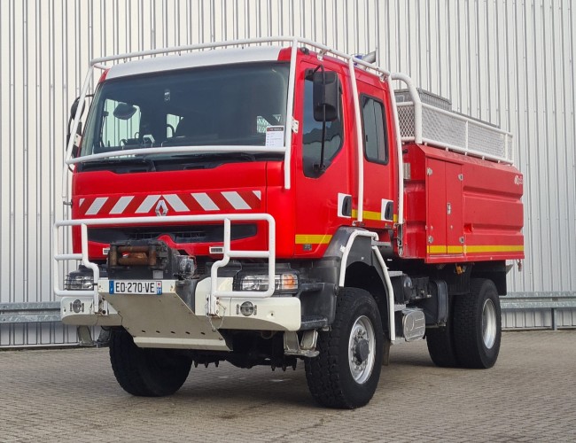 Renault Midlum 370 DCI 4x4- 4.000 ltr - 500 ltr Foam, Brandweer, Feuerwehr, Fire - Doppelcabine TT 4568