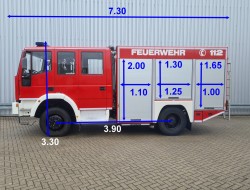 Iveco 135 E24 Euro Fire 4x4 -2.400 ltr - Eurocargo - Brandweer, Feuerwehr, Fire brigade - Expeditie, Camper, DOKA TT 4615