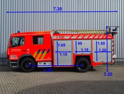 Mercedes-Benz Atego 1325 F 2.400 ltr -Brandweer, Feuerwehr, Fire truck - Crewcab, Doppelcabine TT 4705