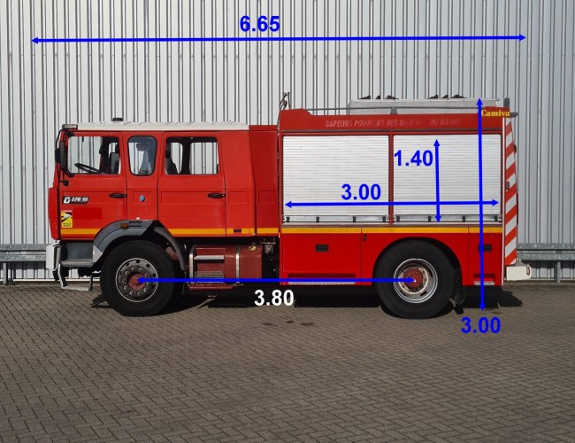 Renault G270 3.500 ltr - Brandweer, Feuerwehr, Fire truck - Crewcab, Doppelcabine - Rescue TT 4706