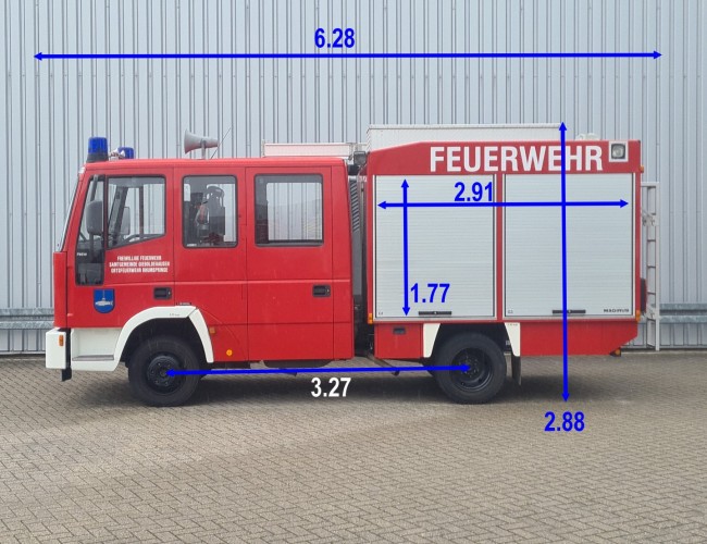 Iveco EUROCARGO 75 E 14 Eurofire 600 ltr - Feuerwehr, Fire truck, Brandweer - Crewcab, Doppelcabine TT 4726