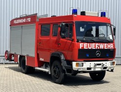 Mercedes-Benz 1124 AF 4x4 - 1.600 ltr -Brandweer, Feuerwehr, Fire brigade- Crew Cab - Expeditie, Camper TT 4729