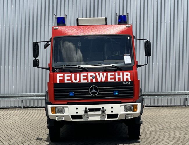 Mercedes-Benz 1124 AF 4x4 - 1.600 ltr -Brandweer, Feuerwehr, Fire brigade- Crew Cab - Expeditie, Camper TT 4729