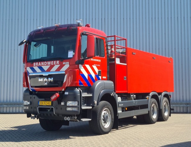 MAN TGS 26.400 6x6 - 14.000 ltr Brandweer, Feuerwehr, Fire - Waterkannon TT 4736