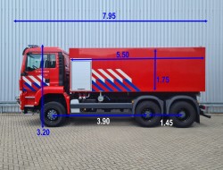 MAN TGS 26.400 6x6 - 16.000 ltr Fire,Feuer, Brandweer, Wasserkanone TT 4737