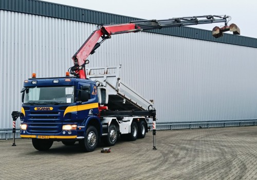 Scania P 420 8x4 - 29TM, 3 pedals , Crane, Kran, Grue - Kipper, Tipper, Retarder TT 4763