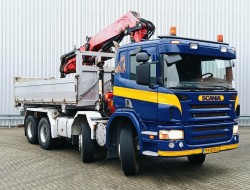 Scania P 420 8x4 - 29TM, 3 pedals , Crane, Kran, Grue - Kipper, Tipper, Benne TT 4763