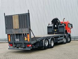 MAN TGS 35.360 8x2 - 16 TM Kraan, Machine transporter, Oprijwagen, afsleepwagen 6,2 T. lier TT 4765