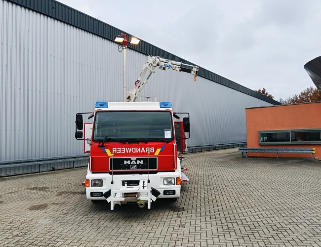 MAN 14.284 Effer 6,5 TM Kraan, Brandweer, Fire, Feuerwehr, Materiaalwagen, Aggregaat TT 4772