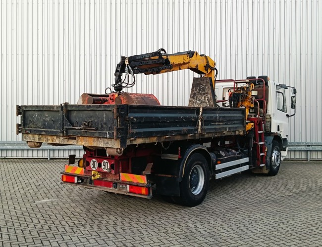 DAF FA CF75.240 ATI 10TM Crane, Grue - Hooklift, Big Axle, Manuel, BB TT 4780