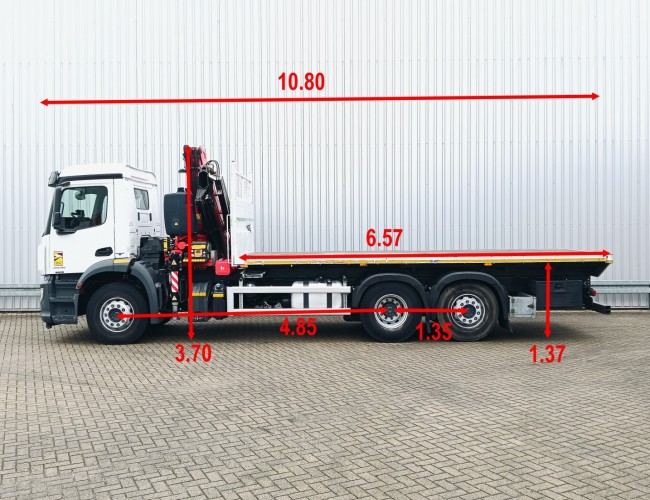 Mercedes-Benz Arocs 2535 17 TM Fassi Kraan, Crane, Kran, Grue - Remote Control TT 4795