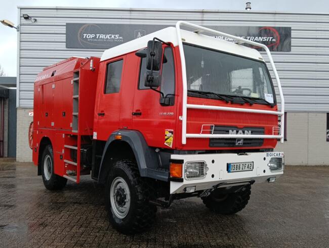 MAN 18.220 4x4- 3.000 ltr -Brandweer, Feuerwehr, Fire - Doppelcabine TT 4686