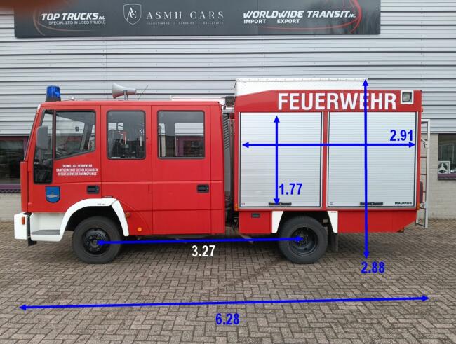 Iveco EUROCARGO 75 E 14 Eurofire 600 ltr - Feuerwehr, Fire truck, Brandweer - Crewcab, Doppelcabine TT 4726