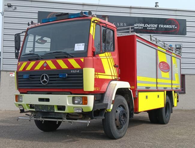 Mercedes-Benz 1124 AF 4x4 - 1.800 ltr - 600 ltr Foam -Brandweer, Feuerwehr, Fire brigade - Expeditie, Camper TT 4435