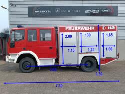 Iveco 135 E22 Eurofire 4x4 -2.400 ltr - Eurocargo - Brandweer, Feuerwehr, Fire brigade - Expeditie, Camper, DOKA TT 4615