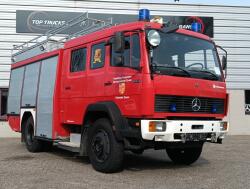 Mercedes-Benz 1124 AF 4x4 - 1.300 ltr -Brandweer, Feuerwehr, Fire brigade- Crew Cab - Expeditie, Camper, Low Gear! TT 4697