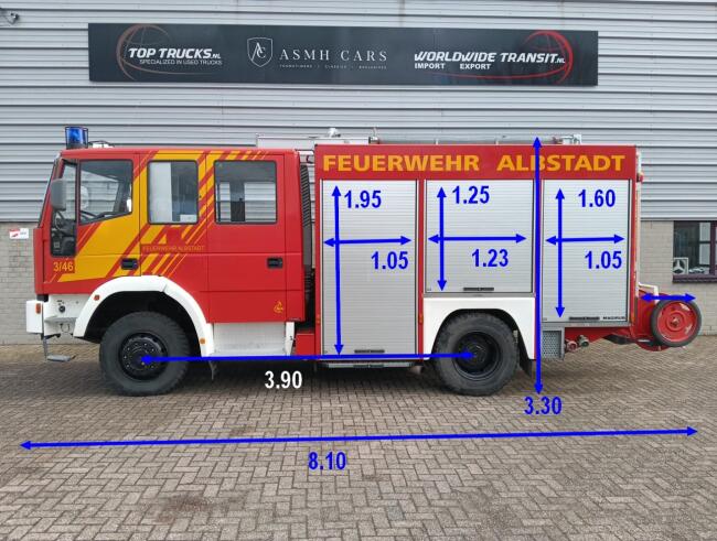 Iveco 135 E24 Euro Fire 4x4 -1600 ltr -Brandweer, Feuerwehr, Fire brigade - Expeditie, Camper, DOKA TT 4723