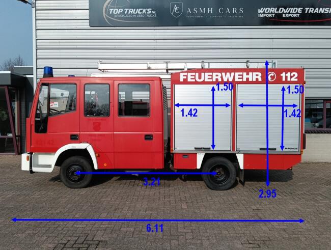 Iveco Eurocargo 75E14 600 ltr watertank - Brandweer, Feuerwehr, Fire truck - Crewcab, Doppelcabine TT 4730