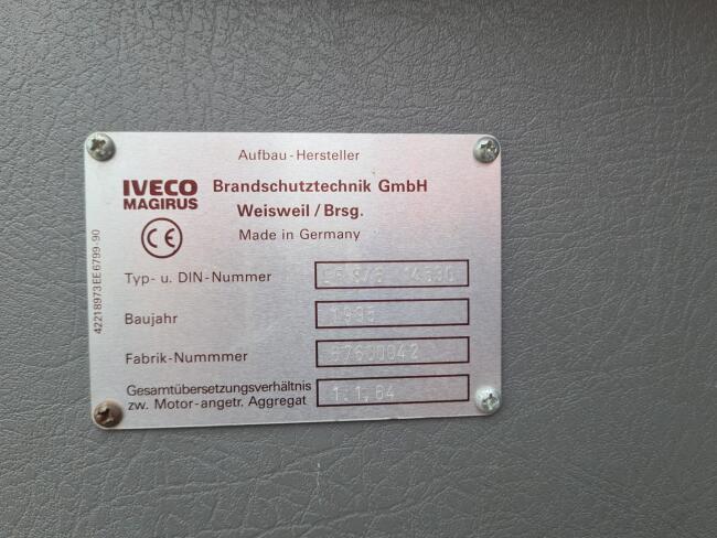 Iveco EuroFire 95E18 4x4 -600 ltr -Feuerwehr, Fire Brandweer - Expeditie, Camper, DOKA TT 4734