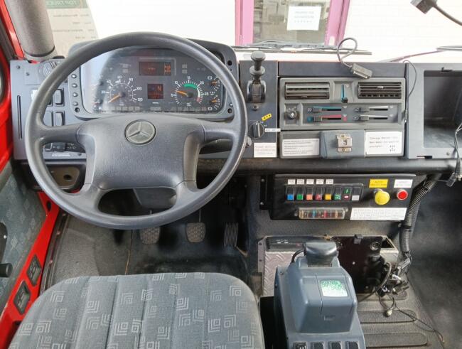 Mercedes-Benz Unimog U 5000 4x4 - (type 437.4) 4000 ltr -Lier, Winch -Feuerwehr Doppelkabine,Uberrollkafig - Rosenbauer - Expeditievoertuig, Camper TT 4836