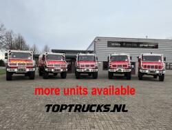 Mercedes-Benz Unimog U 5000 4x4 - (type 437.4) 4000 ltr -Lier, Winch -Feuerwehr Doppelkabine,Uberrollkafig - Rosenbauer - Expeditievoertuig, Camper TT 4836