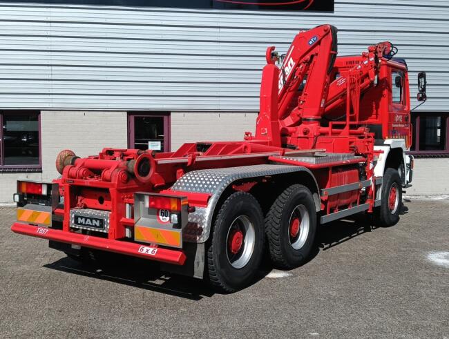MAN 33.372 6x6 - 14TM Kraan, Crane, Kran - Haakarm, Hooklift, Abrolkipper - Big Axle - BB TT 4838-A