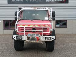 Unimog U 5000 Mercedes Benz -4x4 - (type 437.4) 4000 ltr -Lier, Winch -Feuerwehr Doppelkabine,Uberrollkafig - Cimaex TT 4887