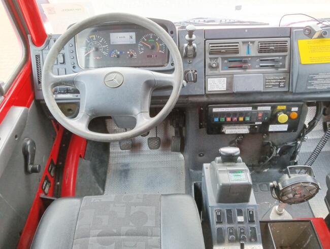 Unimog U 5000 Mercedes Benz -4x4 - (type 437.4) 4000 ltr -Lier, Winch -Feuerwehr Doppelkabine,Uberrollkafig - Cimaex TT 4887