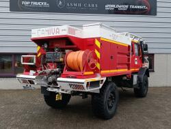 Unimog U 5000 Mercedes Benz -4x4 - (type 437.4) 4000 ltr -Lier, Winch -Feuerwehr Doppelkabine,Uberrollkafig - Camiva TT 4889