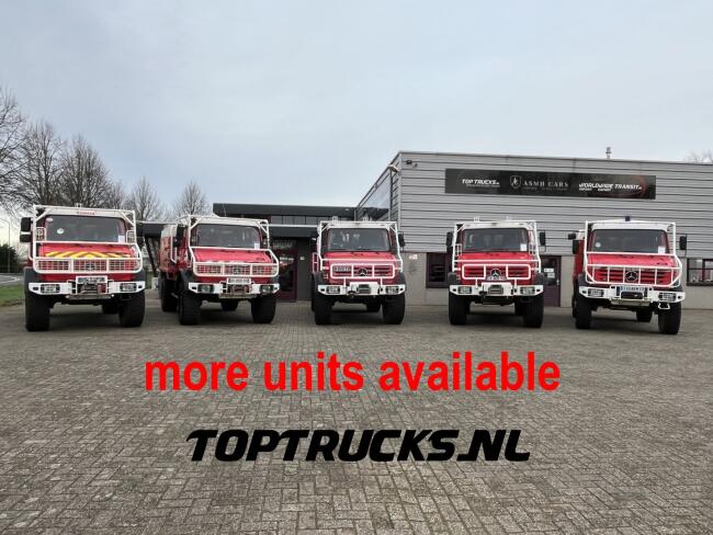 Unimog U 5000 Mercedes Benz -4x4 - (type 437.4) 4000 ltr -Lier, Winch -Feuerwehr Doppelkabine,Uberrollkafig - Camiva TT 4891