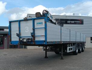 Pacton T3 003 Kennis 14TM Kraan -3 assige steentrailer, Boomtrailer -2 assen gestuurd, Steunpoten TT 4906