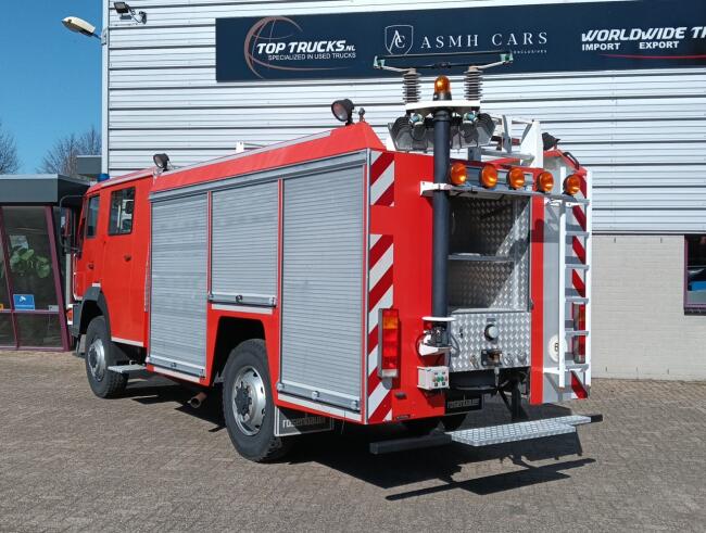 MAN 10.163 4x4 - Telmarem -Brandweer, Feuerwehr, Fire brigade- Crew Cab, Dubbele cabine - Expeditie, Camper TT 4909