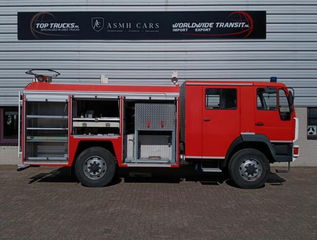 MAN 10.163 4x4 - Telmarem -Brandweer, Feuerwehr, Fire brigade- Crew Cab, Dubbele cabine - Expeditie, Camper TT 4909