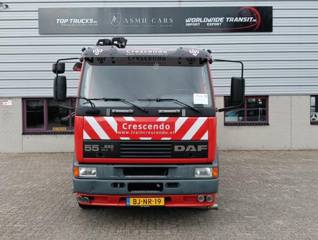 DAF 55.230 TI HIAB 8.7 TM Kraan, Crane, Kran -Brandweerwagen, Firetruck, Feuerwehr -Aggregaat, Generator TT 4922-A