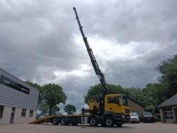 MAN TGS 35.500 8x2 - Hiab 37.7TM Kraan, Machine transporter, Oprijwagen, afsleepwagen 6.2T. lier TT 4936