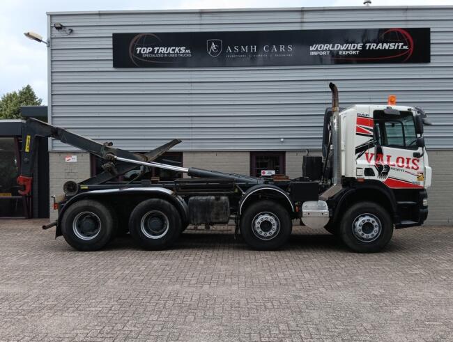 DAF FAD CF 85.410 8x4 -Marrel 20t. Haakarm, Hooklift, Abrolkipper -Retarder -Manuel -Airco -Big Axle -BB -Knikarm TT 4941
