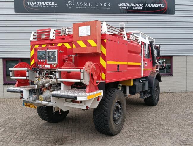 Mercedes-Benz Unimog U 5000 4x4 - (type 437.4) 4000 ltr -Lier, Winch -Feuerwehr Doppelkabine,Uberrollkafig TT 4951
