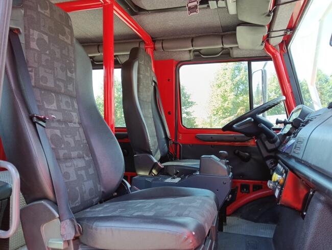Mercedes-Benz Unimog U 5000 4x4 - (type 437.4) 3.900 ltr -Lier, Winch -Feuerwehr Doppelkabine,Uberrollkafig - Camiva - Expeditievoertuig, Camper TT 4952