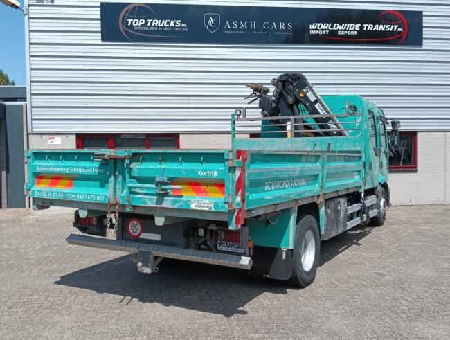 Renault Midlum 220 DCI Hiab 9TM Kraan, Crane, Kran -Dubbele cabine, Crewcab -Kipper, Tipper TT 4962