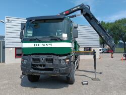 Renault K 460 6x6 -HIAB 18TM Kraan, Crane, Kran, Grue -Bladgeveerd, Grote assen TT 4963