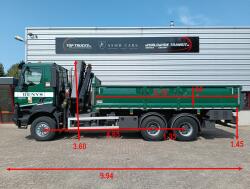 Renault K 460 6x6 -HIAB 18TM Kraan, Crane, Kran, Grue -Bladgeveerd, Grote assen TT 4963