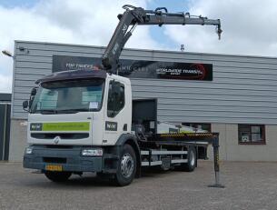 Renault Midlum 220 DCI Hiab 16 TM Kraan, Crane, Kran -Nieuwe APK, TUV -Handgeschakeld, Manuel TT 4966