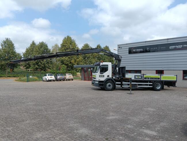 Renault Midlum 220 DCI Hiab 16 TM Kraan, Crane, Kran -Nieuwe APK, TUV -Handgeschakeld, Manuel TT 4966-A