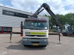 Renault Midlum 220 DCI Hiab 16 TM Kraan, Crane, Kran -Nieuwe APK, TUV -Handgeschakeld, Manuel TT 4966-A